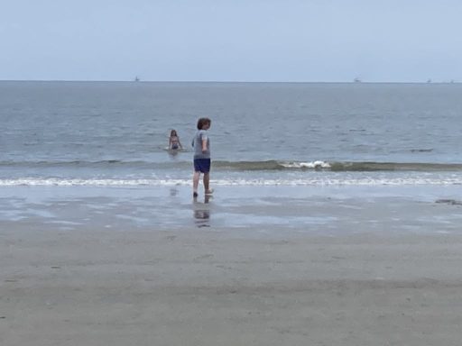 Roman and Kyndyll going for a swim
