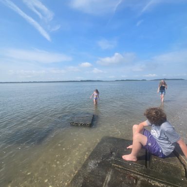 Roman Kyndyll and Rose at the Beach